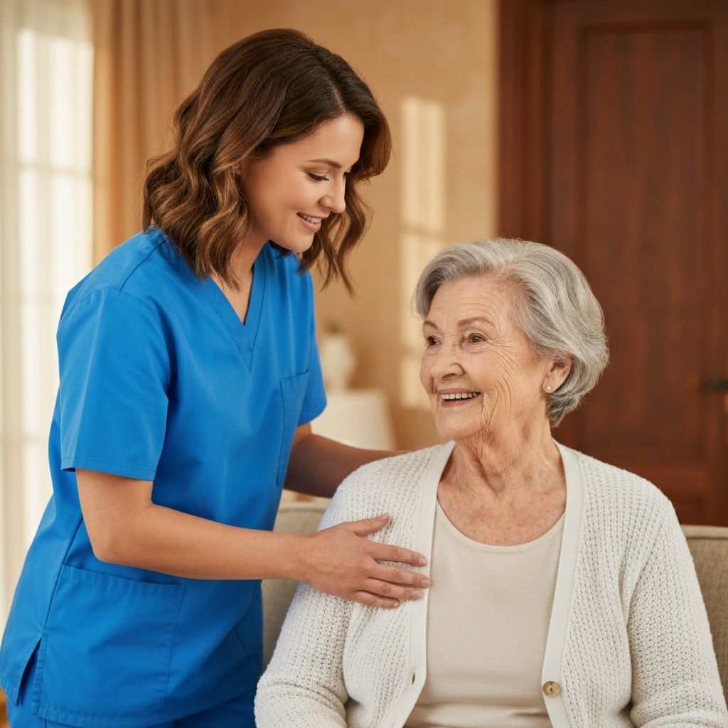 Caring moment at Holy Living